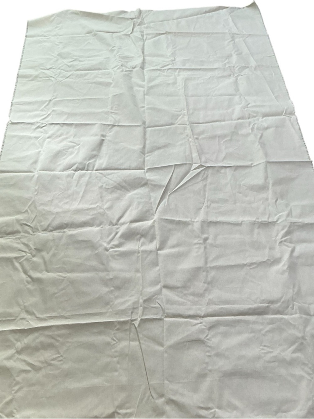 Ivory beige canvas medium weight fabric remnant 56” x 100”